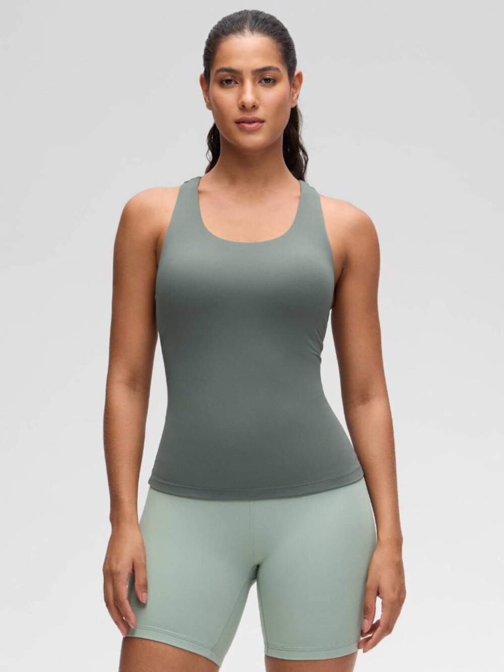 Butterluxe Waist Length Built in Bra Tank